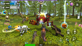 Wolf Hero: Animals vs Robots اسکرین شاٹ 5