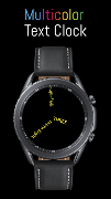 Text Clock Watch Face (Analog) تصوير الشاشة 6