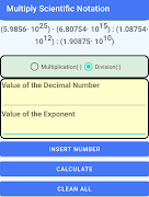 Multiply Scientific Notation اسکرین شاٹ 1