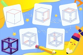 Learn How to Draw 3D Shapes capture d'écran 6