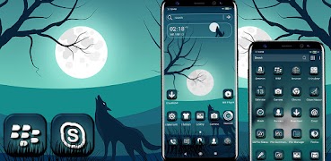 Full Moon Wolf Theme screenshot 6
