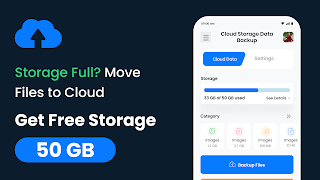 Cloud Storage: Data Backup Plakat