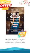 Poster & Flyer Maker syot layar 2