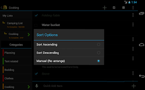 Camping Checklist Screenshot 2