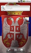 3D Serbian Flag-poster