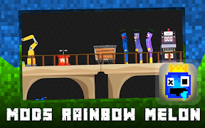 Rainbow Mods Melon Playground captura de pantalla 1