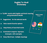 English Hindi Dictionary 포스터