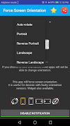 Force Screen Orientation Screenshot 2