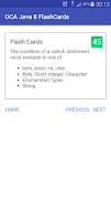 برنامه‌نما OCA Java 8 FlashCards - 1Z0-80 عکس از صفحه