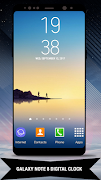 Digi Clock Widget Galaxy Note8 plakat