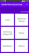برنامهنما Mobile Phone Secret Codes Free عکس از صفحه