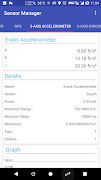 برنامه‌نما Sensor Manager عکس از صفحه