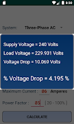 NEC Voltage Drop Calculator plakat