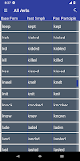 Verb Forms Dictionary اسکرین شاٹ 6