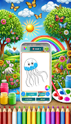 Bubble Brush Coloring syot layar 3