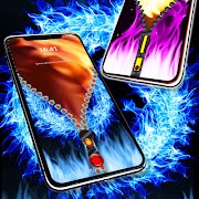 Flame lock screen syot layar 2