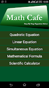 Math Cafe - Equation Solver اسکرین شاٹ 1