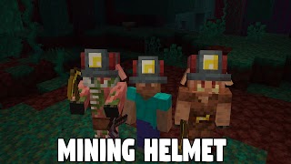Mining Helmet Mod Minecraft PE 截图 4