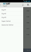 Setlist Pro تصوير الشاشة 1