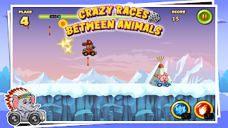 Crazy Races Between Animals syot layar 1