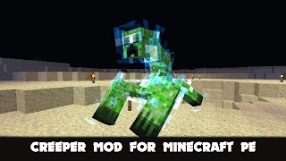 Creeper Mod for Minecraft PE plakat