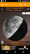 1 Schermata Widget delle fasi lunari