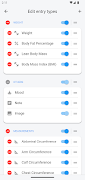 برنامه‌نما OmniLog: Weight & Body Tracker عکس از صفحه