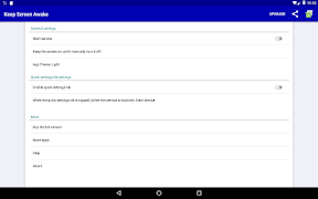 برنامه‌نما Keep screen turned on عکس از صفحه