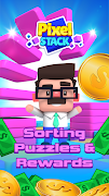 Pixel Stack: Sort & Money Game poster