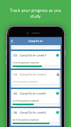 برنامه‌نما CompTIA ® A+ practice test عکس از صفحه