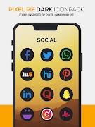 5 Schermata Pixel DARK Icon Pack