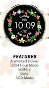 Spring Flower Watch Face screenshot 2