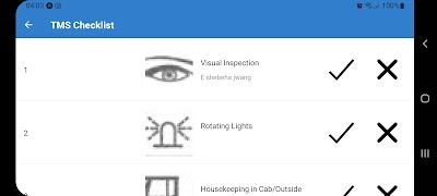 TMS Checklist ảnh chụp màn hình 3