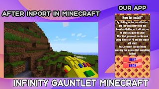 برنامه‌نما Infinity Gauntlet Mod MCPE عکس از صفحه