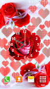 Rose Flower Clock Cartaz
