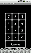 برنامه‌نما Mental calculation Mirror عکس از صفحه