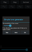 Simple tone generator স্ক্রিনশট 2