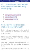 Zend Interview Questions スクリーンショット 1