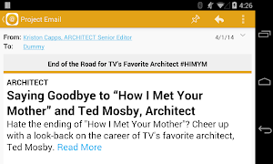 Project Email Screenshot 1