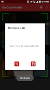 برنامه‌نما BarCode Reader عکس از صفحه