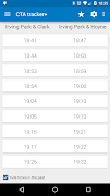 برنامه‌نما Transit Tracker+ - Chicago عکس از صفحه
