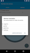 Sorteio de nomes screenshot 3