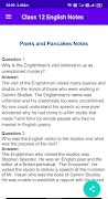 Class 12 English Notes syot layar 2