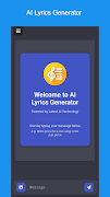AI Lyrics Generator Plakat