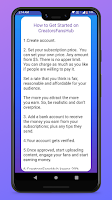 CreatorsFansHub Guide screenshot 3