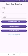 Break-Even Calculator 截图 2