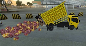 Mods Truck Sawit Muatan Tumpah تصوير الشاشة 1