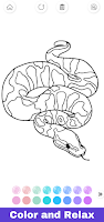 Glitter Snakes Coloring Book تصوير الشاشة 3