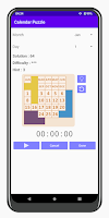 Calendar puzzle poster