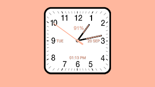 Analog Clock Square Classic 截圖 5